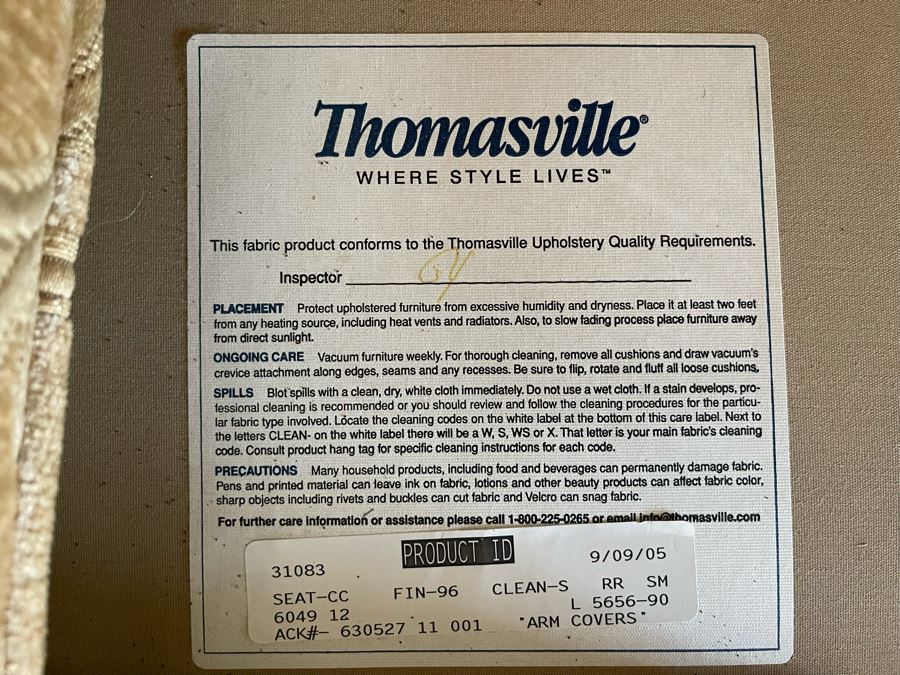 Thomasville Upholstered Sofa [Photo 6]