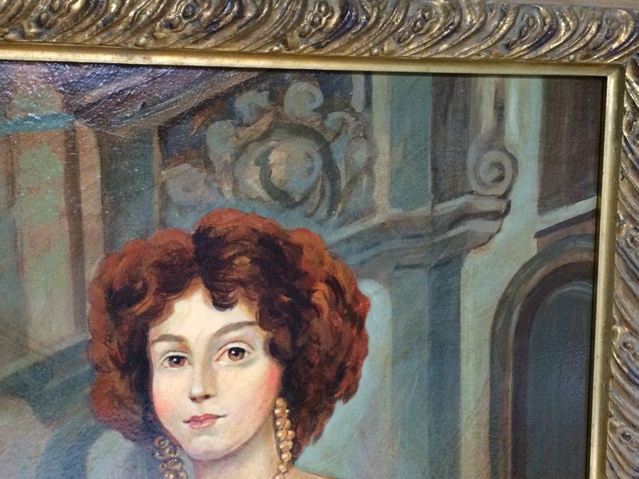 Original Oil Painting in Beautiful Gilded Frame  [Photo 9]