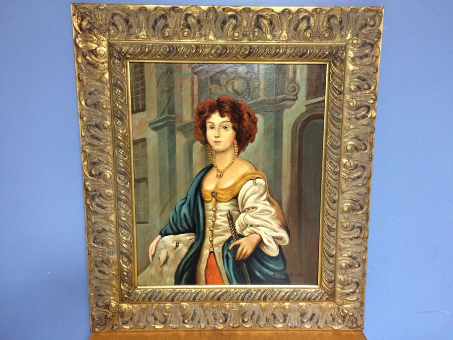 Original Oil Painting in Beautiful Gilded Frame  [Photo 1]