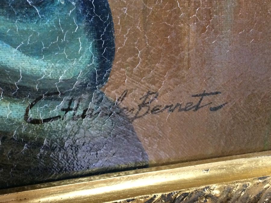 Original Oil Painting in Beautiful Gilded Frame  [Photo 5]