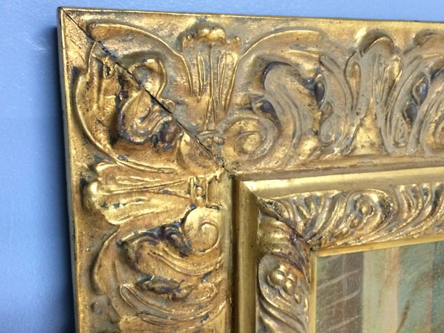 Original Oil Painting in Beautiful Gilded Frame  [Photo 8]