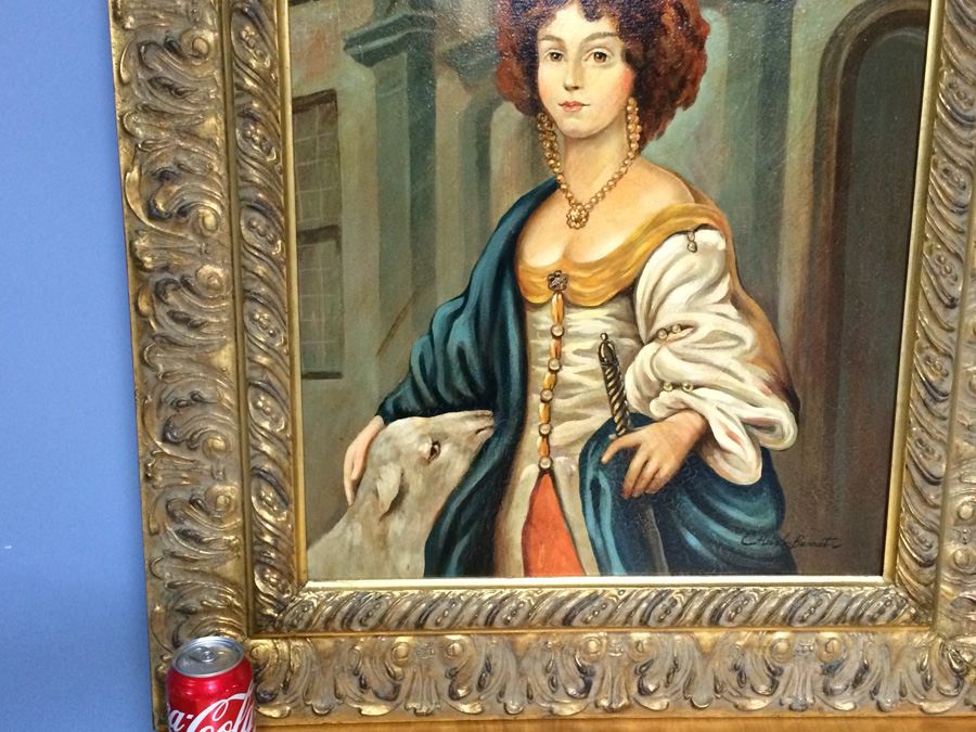 Original Oil Painting in Beautiful Gilded Frame  [Photo 13]