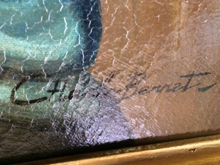 Original Oil Painting in Beautiful Gilded Frame  [Photo 6]