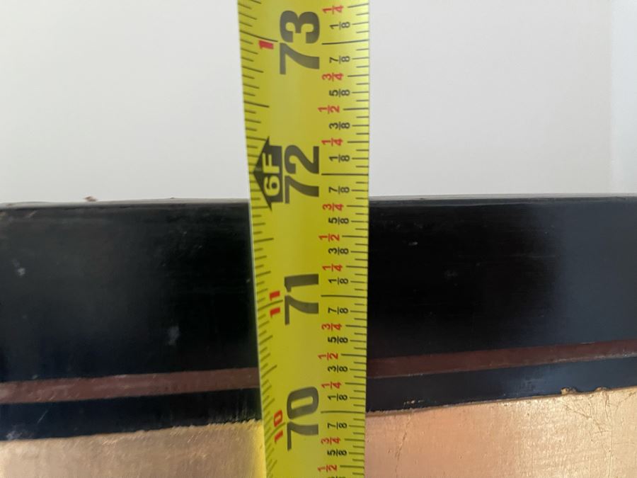 4-Panel Asian Screen Double Sided - One Side Is Gold Tones Other Is Black Tones 64W X 72H [Photo 16]