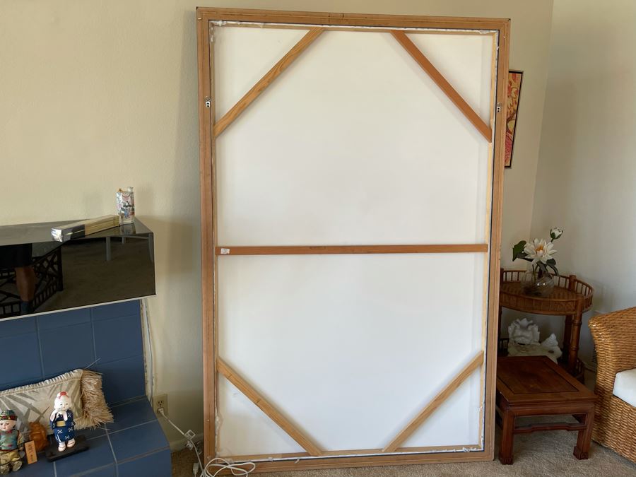 VERY LARGE (Looks Small In Photos) Koi Pond II Canvas Print 7'H X 56'W Retails $2,659 [Photo 13]