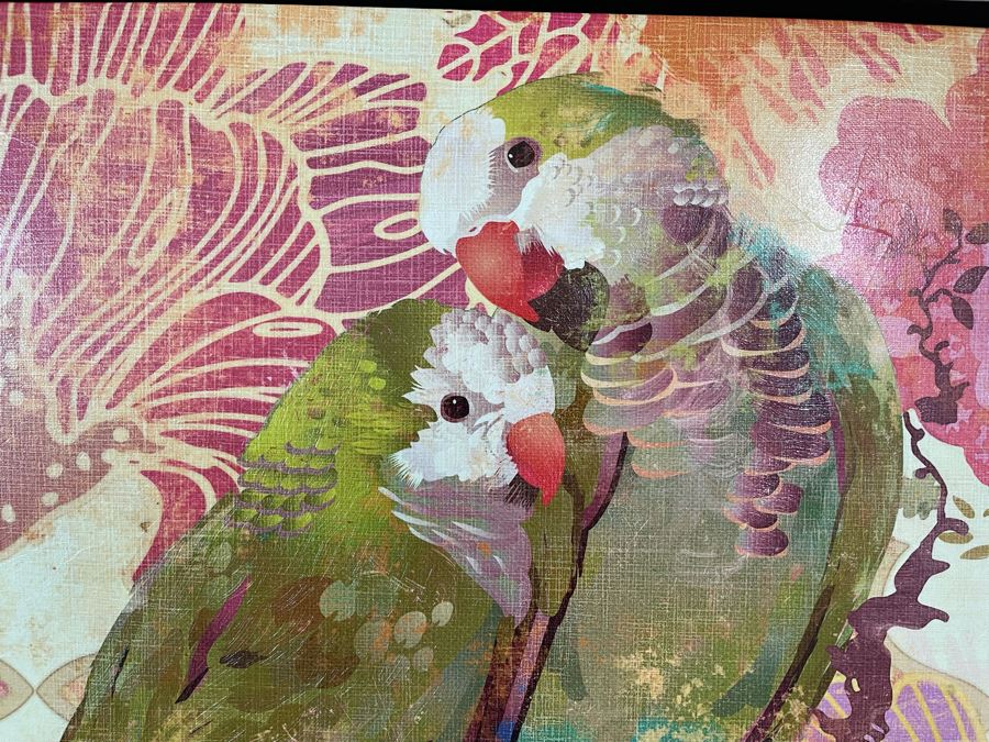 Framed Fine Feathered Friends III Canvas Print By Evelia 25.5W X 25.5H Retails $299 [Photo 3]
