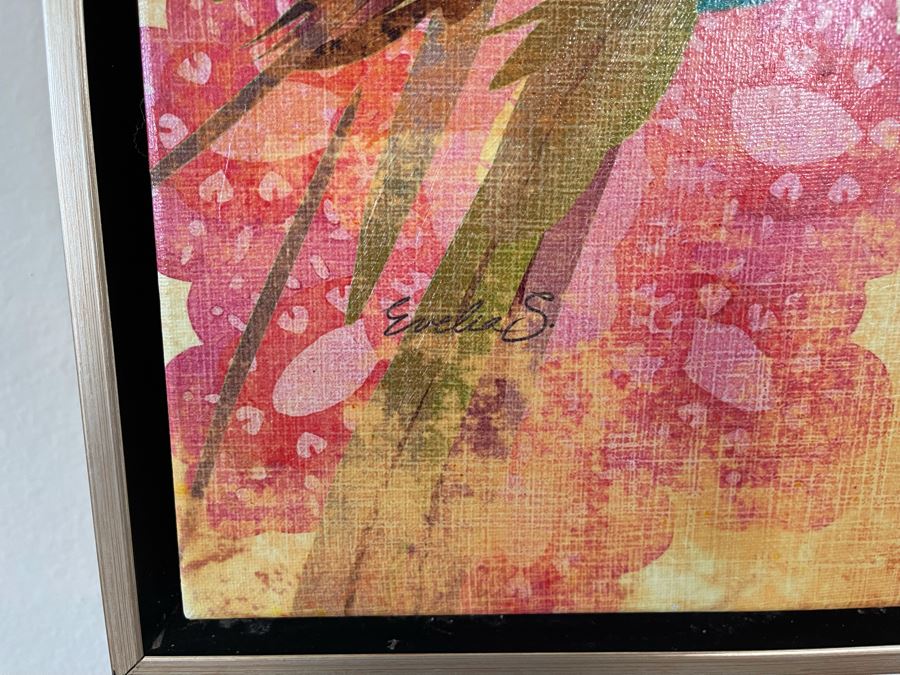 Framed Fine Feathered Friends III Canvas Print By Evelia 25.5W X 25.5H Retails $299 [Photo 5]