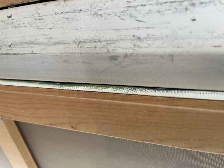 Large Signed Painting Of Cranes In Flight Signature Illegible 36W X 48H [Photo 13]