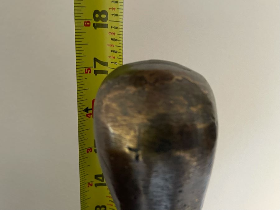 Ethan Allen Metal Sitting Bodhi Sculpture 16W X 18H Retails $260 [Photo 6]