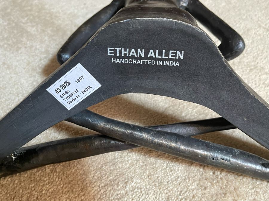Ethan Allen Metal Sitting Bodhi Sculpture 16W X 18H Retails $260 [Photo 4]