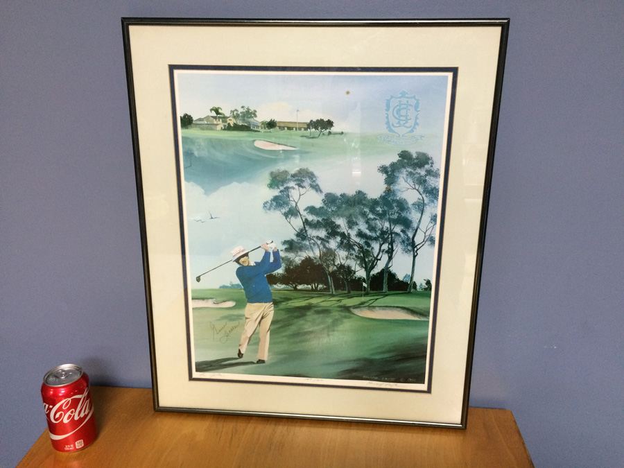 1982 La Jolla Golf Gene Littler 149/210 Howard Layte Signed Print
