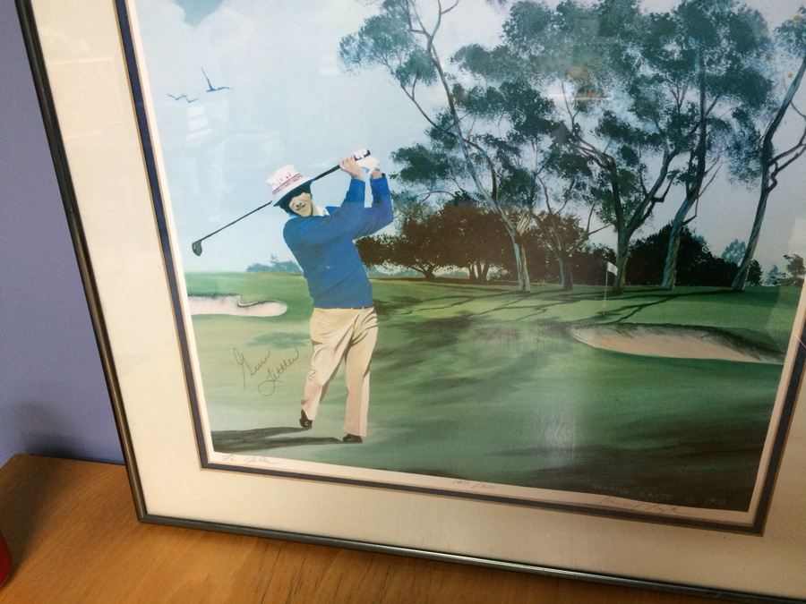 1982 La Jolla Golf Gene Littler 149/210 Howard Layte Signed Print [Photo 2]