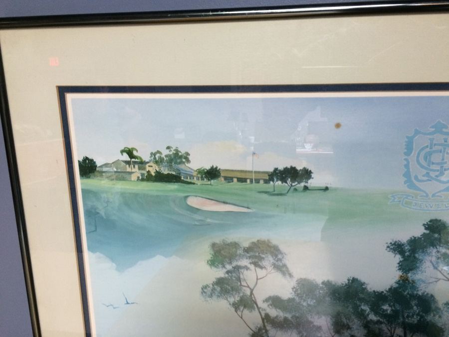 1982 La Jolla Golf Gene Littler 149/210 Howard Layte Signed Print [Photo 3]