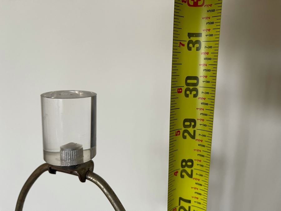 Modernist Spiral Lucite Table Lamp Without Shade 30H [Photo 9]