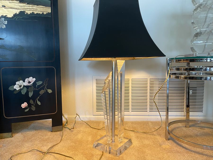 Modernist Lucite Table Lamp 34H [Photo 6]