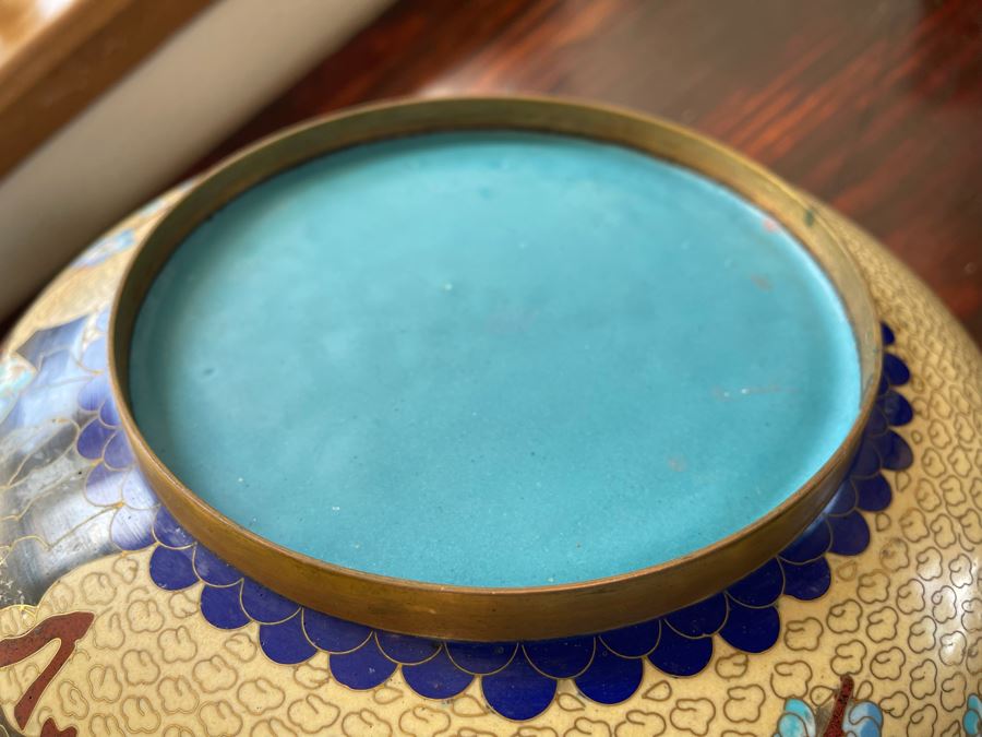 Chinese Cloisonne Bowl With Stand 9.5W X 3H [Photo 8]