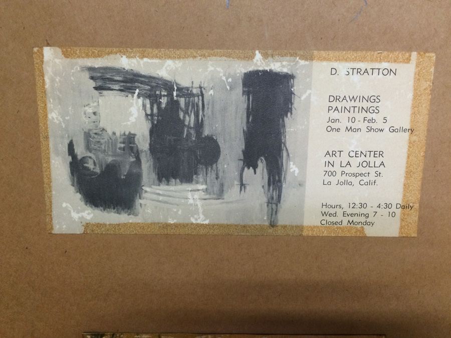 Dorothy Stratton King Mid-Century Abstract Original Oil Painting 1959 - Sea Floor No 1 [Photo 12]