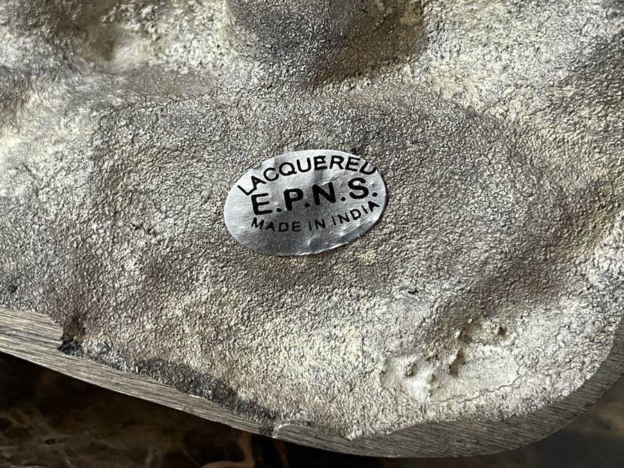 Pair Of Lacquered Silver Plated Pheasant Bird Sculptures 20W [Photo 8]