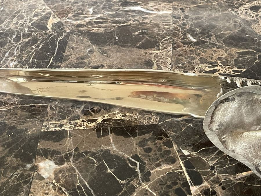 Pair Of Lacquered Silver Plated Pheasant Bird Sculptures 20W [Photo 9]