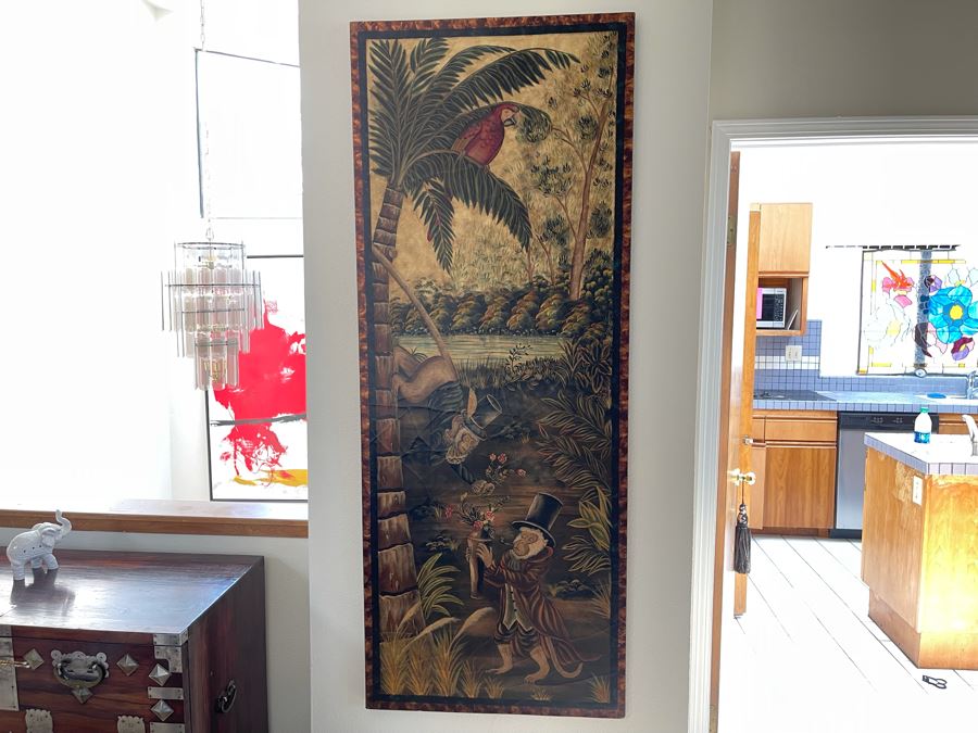 Large Maitland-Smith Decorative Print On Board 6'H X 28'W [Photo 5]