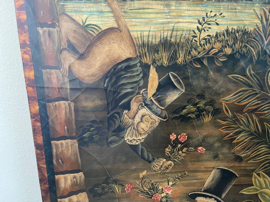 Large Maitland-Smith Decorative Print On Board 6'H X 28'W [Photo 7]