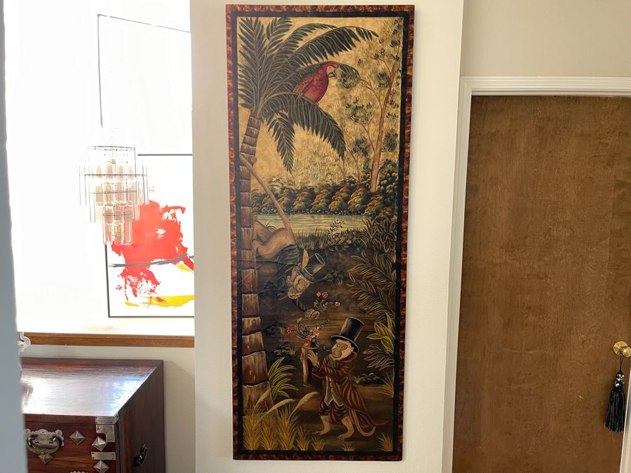 Large Maitland-Smith Decorative Print On Board 6'H X 28'W [Photo 2]