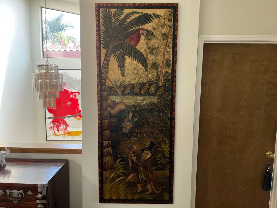 Large Maitland-Smith Decorative Print On Board 6'H X 28'W [Photo 3]