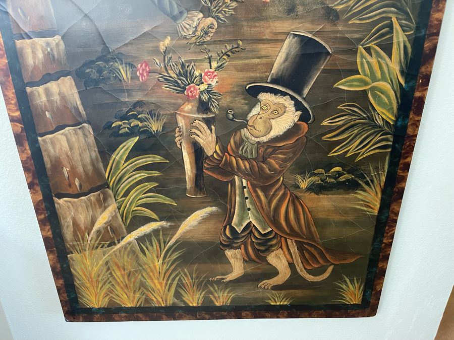 Large Maitland-Smith Decorative Print On Board 6'H X 28'W [Photo 6]