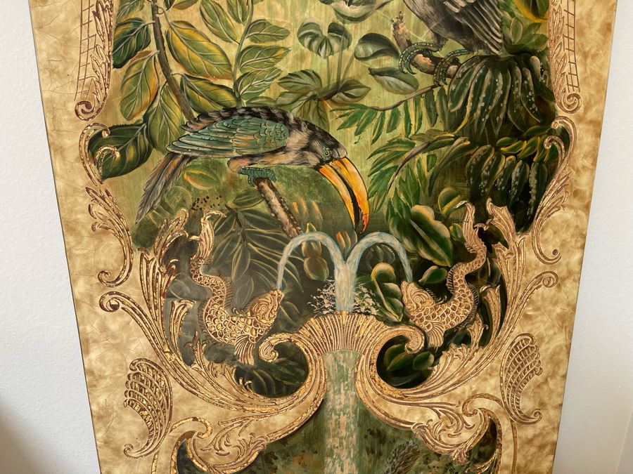 Large Theodore Alexander Decorative Designer Print On Board 8'H X 24'W [Photo 5]