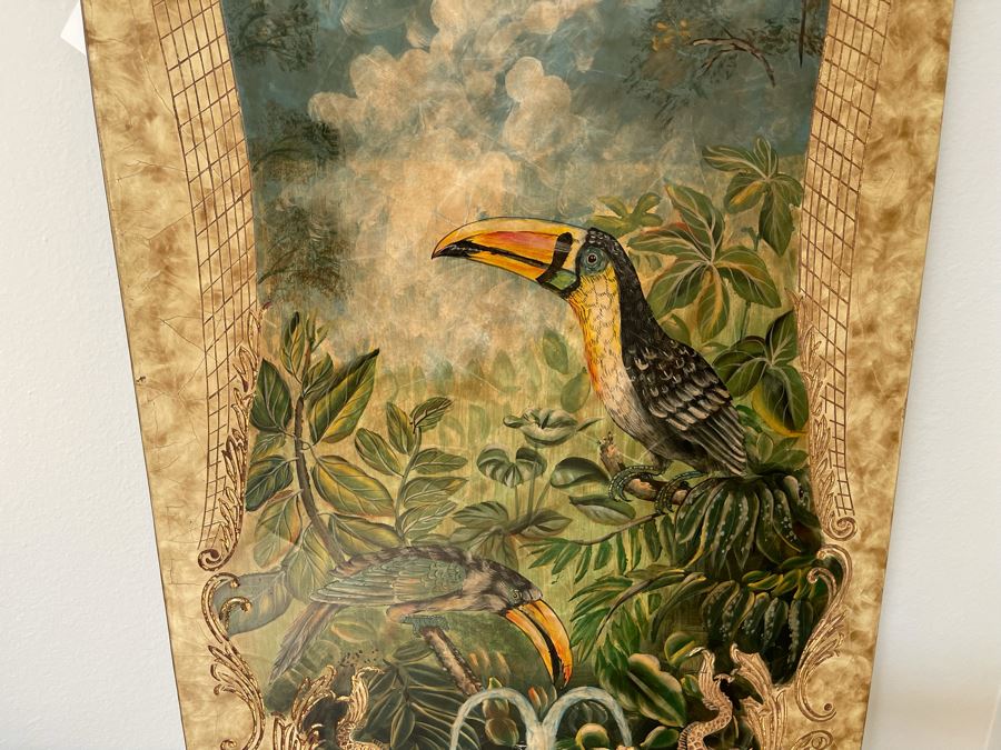 Large Theodore Alexander Decorative Designer Print On Board 8'H X 24'W [Photo 6]