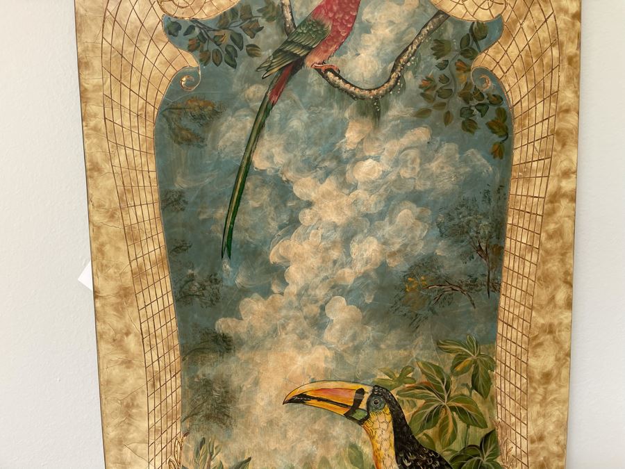 Large Theodore Alexander Decorative Designer Print On Board 8'H X 24'W [Photo 7]