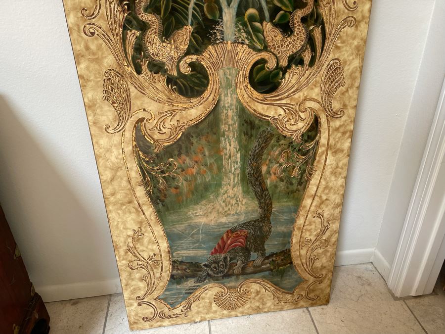 Large Theodore Alexander Decorative Designer Print On Board 8'H X 24'W [Photo 3]