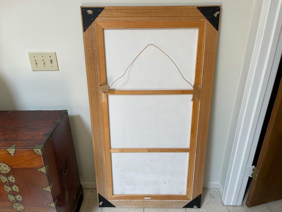 Abstract Floral Print Framed 30 X 54 [Photo 6]