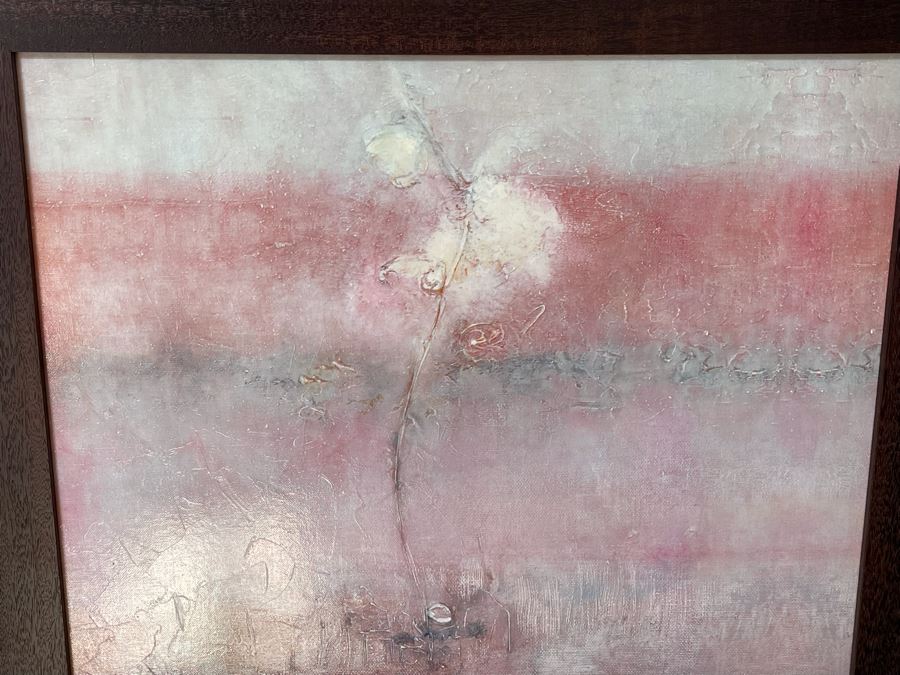 Abstract Floral Print Framed 30 X 54 [Photo 3]