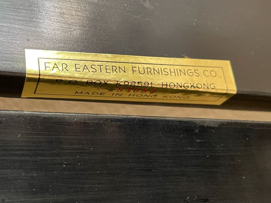 4-Panel Chinese Folding Double-Sided Screen Made In Hong Kong (Silver On One Side / Bamboo Black Motif On Other) [Photo 11]