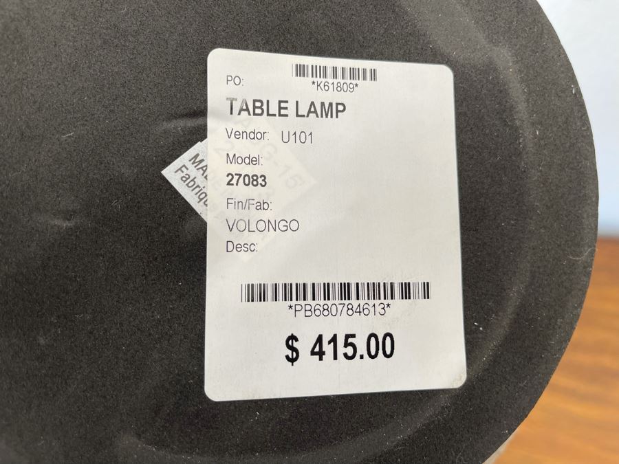 Pair Of Modern Table Lamps 27H Retails $830 [Photo 6]