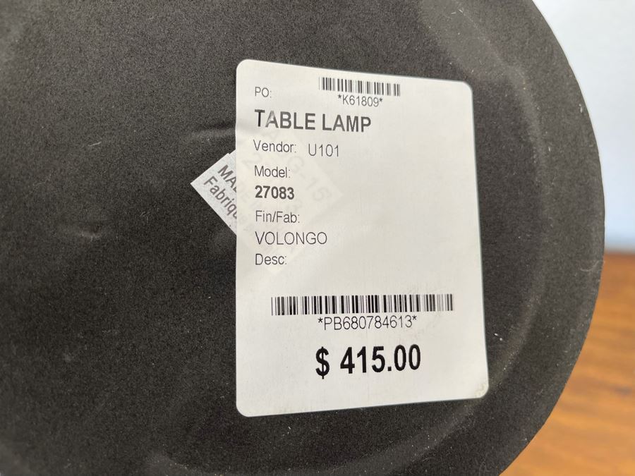 Pair Of Modern Table Lamps 27H Retails $830 [Photo 5]