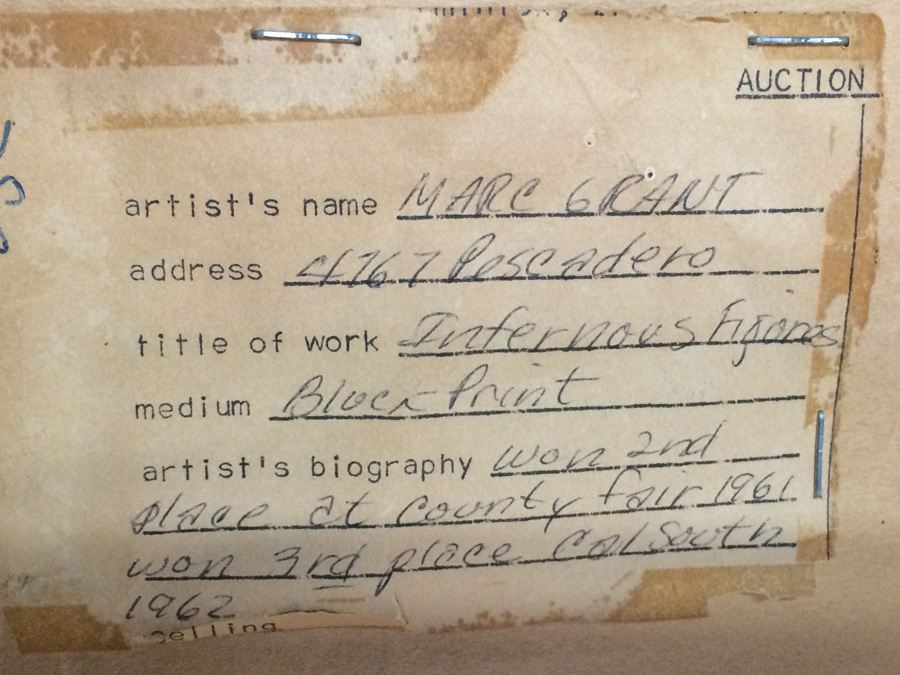 Marc Grant Original Block Print Signed [Photo 11]