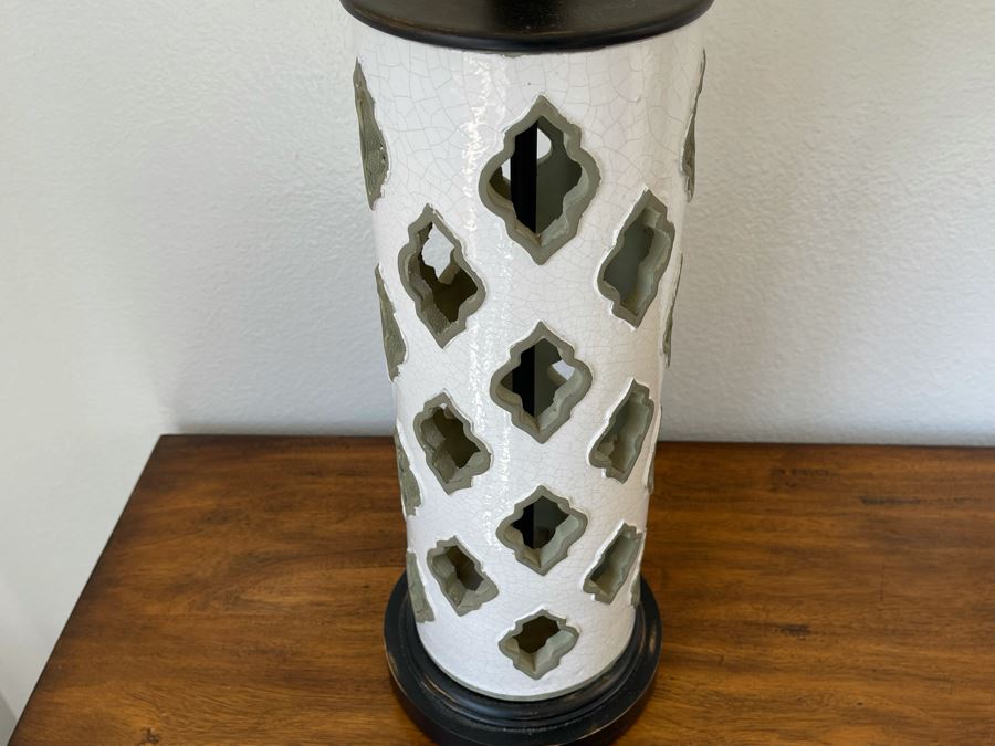 Pair Of Ethan Allen Modern Ceramic Table Lamps 29.5H [Photo 4]