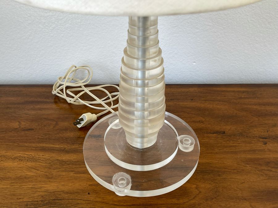 Modernist Lucite Table Lamp 22H [Photo 4]