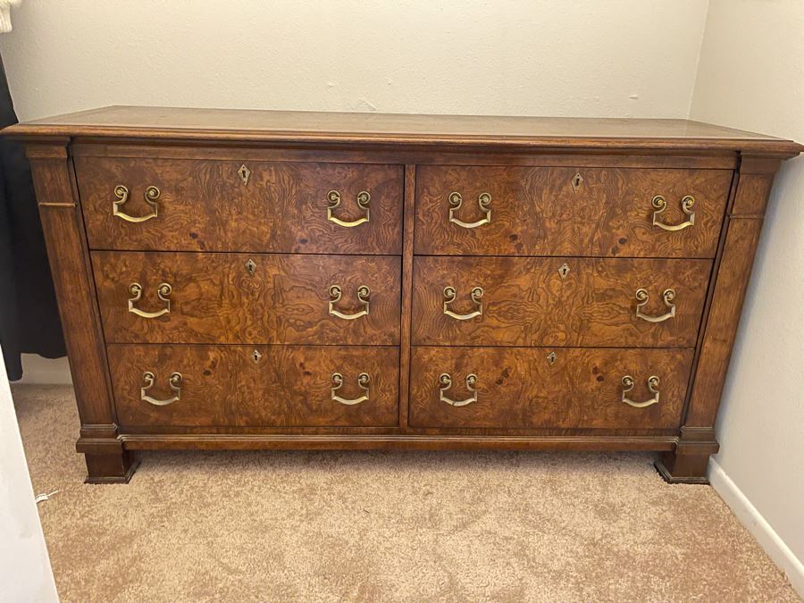 Century Furniture Burled Walnut Chest Of Drawers [Photo 2]