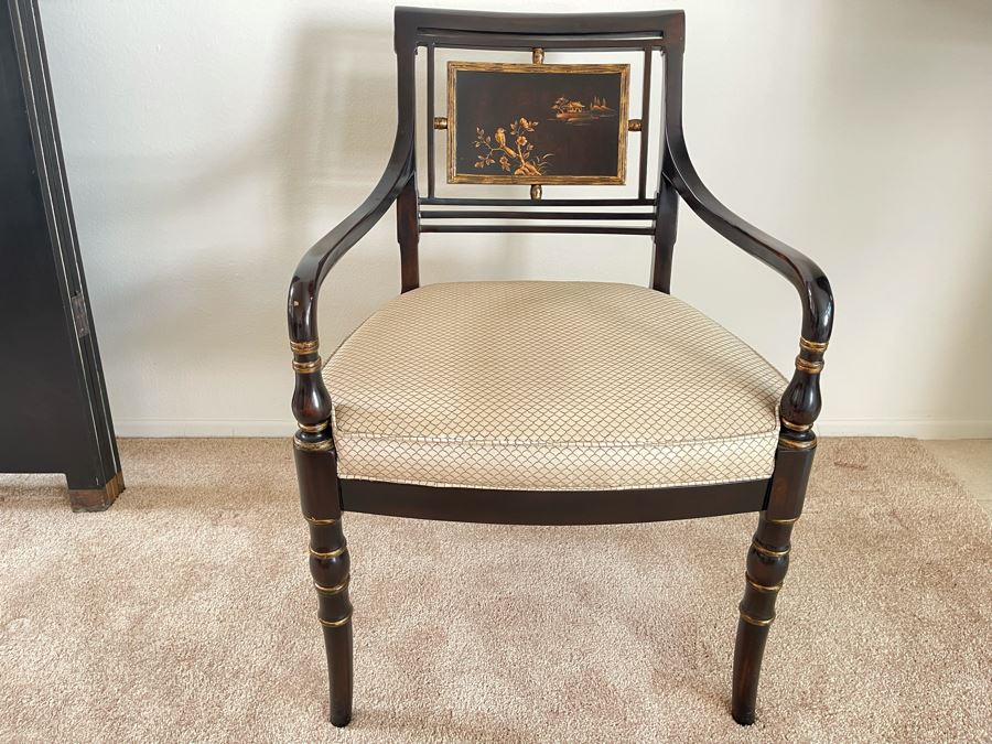 Theodore Alexander Library Open Arm Chair Retails $1,495 [Photo 1]