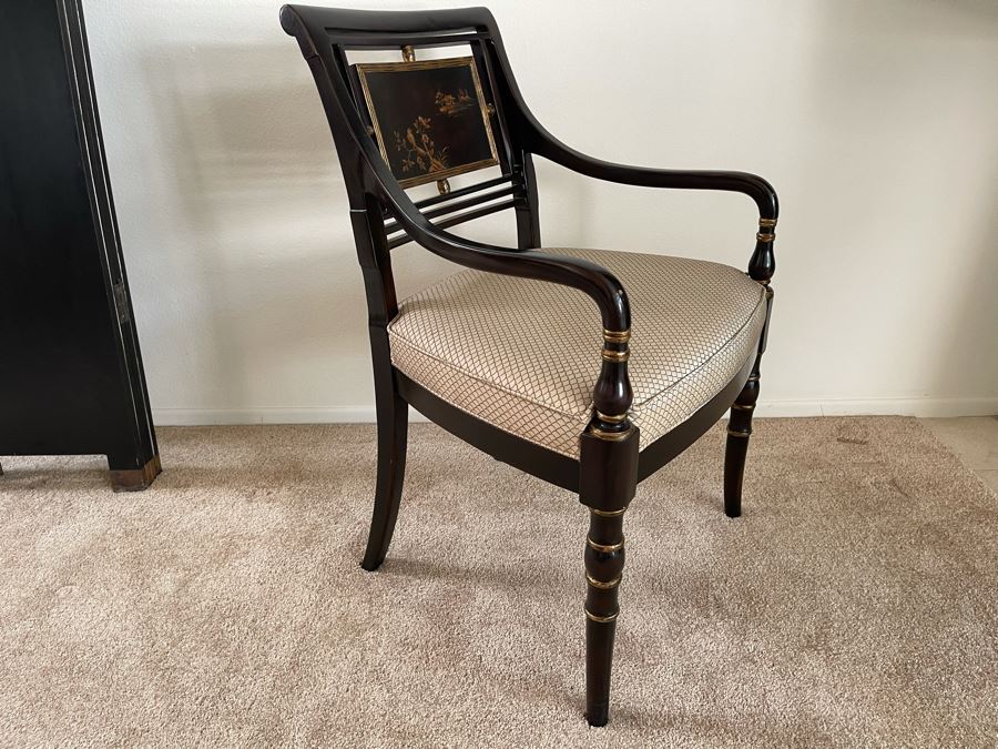 Theodore Alexander Library Open Arm Chair Retails $1,495 [Photo 5]