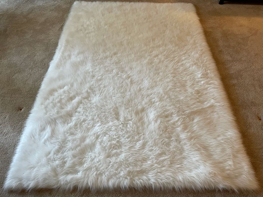 DANSO Collection Ivory Shag Rug 5' X 7'6' [Photo 2]