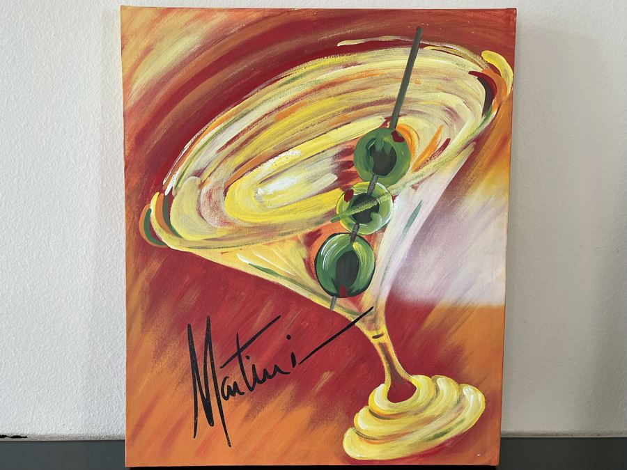 Original Martini Oil Painting 20 X 24 [Photo 1]