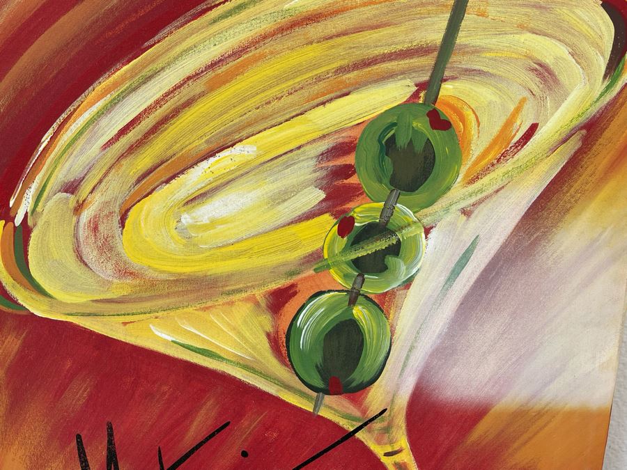 Original Martini Oil Painting 20 X 24 [Photo 4]