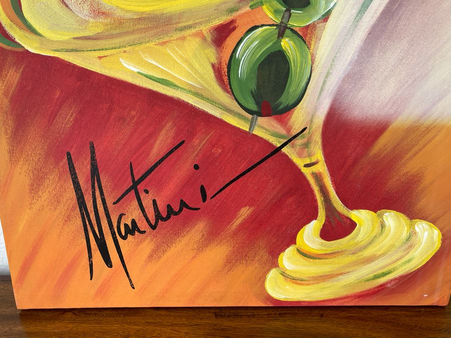 Original Martini Oil Painting 20 X 24 [Photo 5]