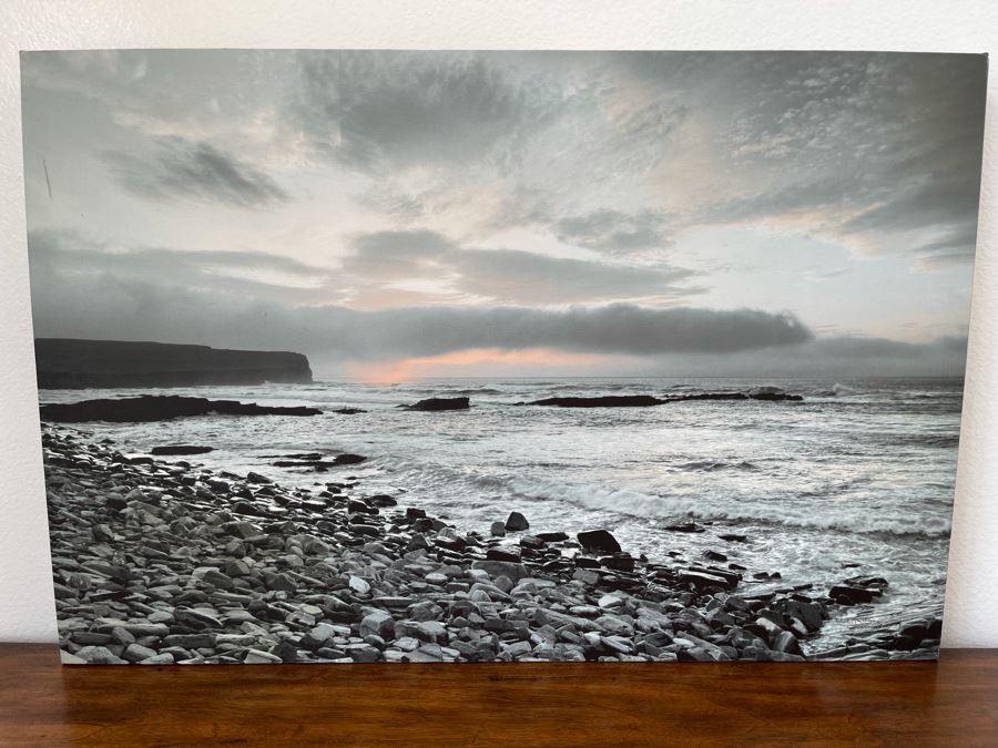 Canvas Ocean Beach Print 36 X 24 [Photo 1]