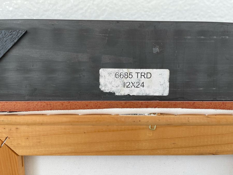 Framed Red Parrots Hand Painted Oil Painting With Certificate 12 X 24 Retails $299 [Photo 7]