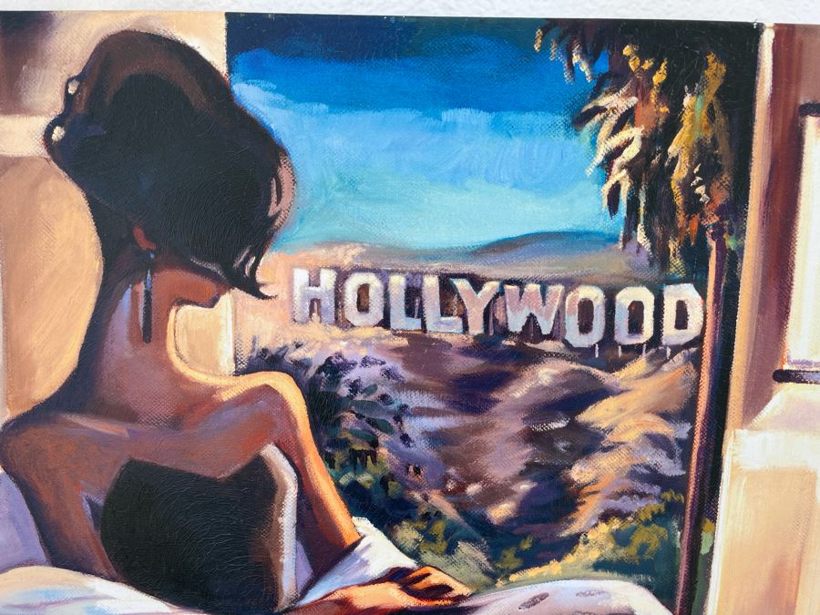 Aaron Brothers Hollywood Sign Canvas Print 30 X 30 Retails $129 [Photo 3]